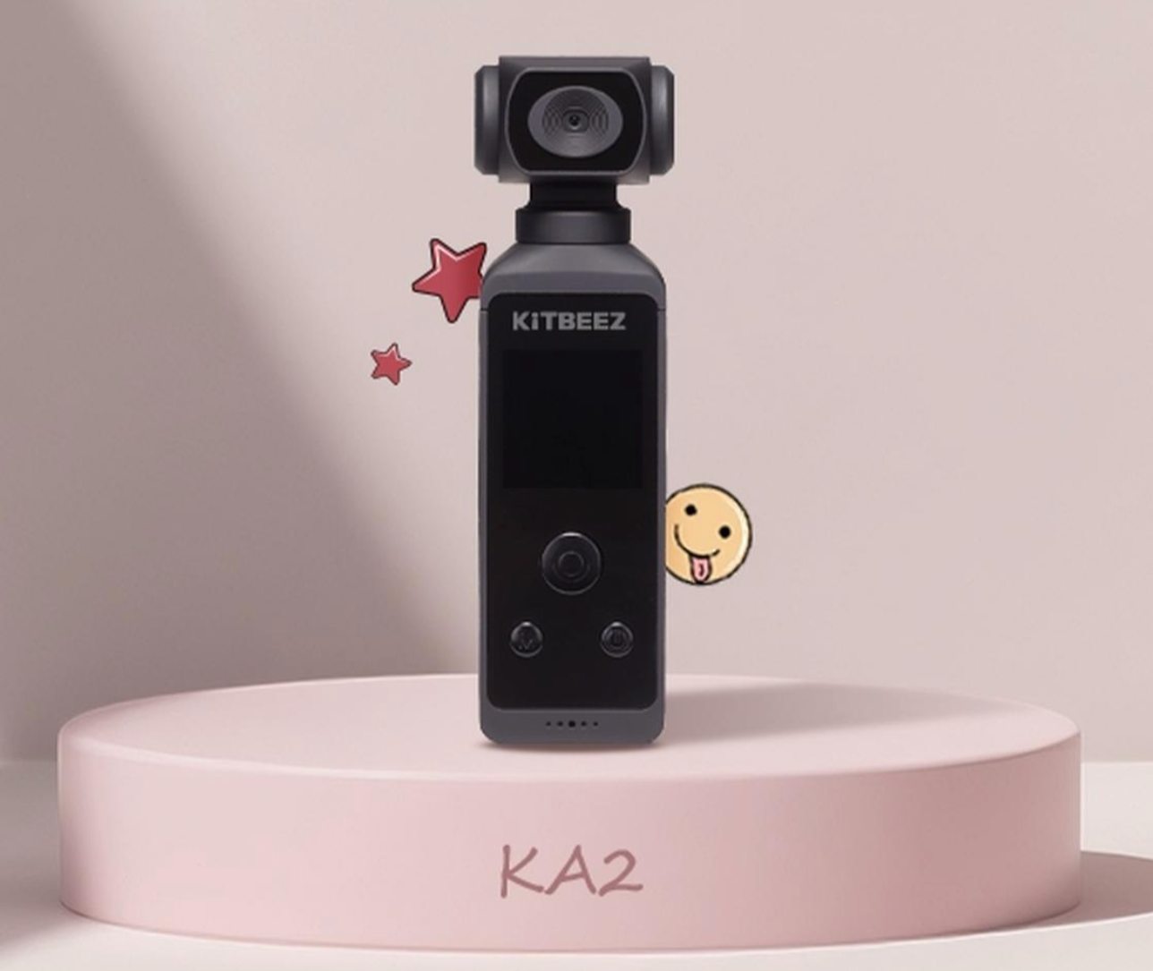 KiTBEEZ KA-2 Pocket WiFi Action Camera 4K Camera for Vlogging Waterproof 270° Rotatable Screen